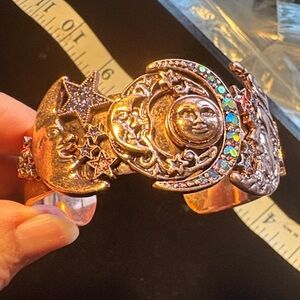 Celestial Gold Cuff Bracelet